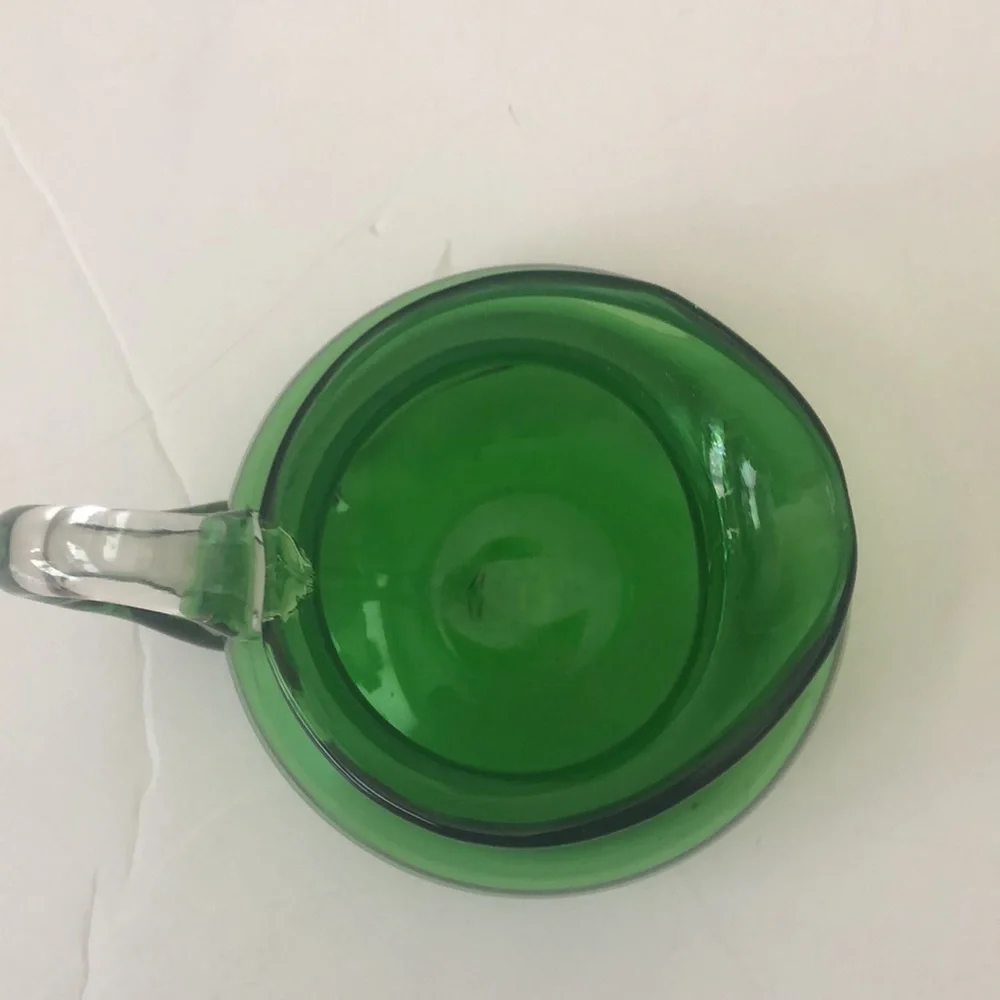 Bischoff Green Hand Crafted Vintage Green Pitcher